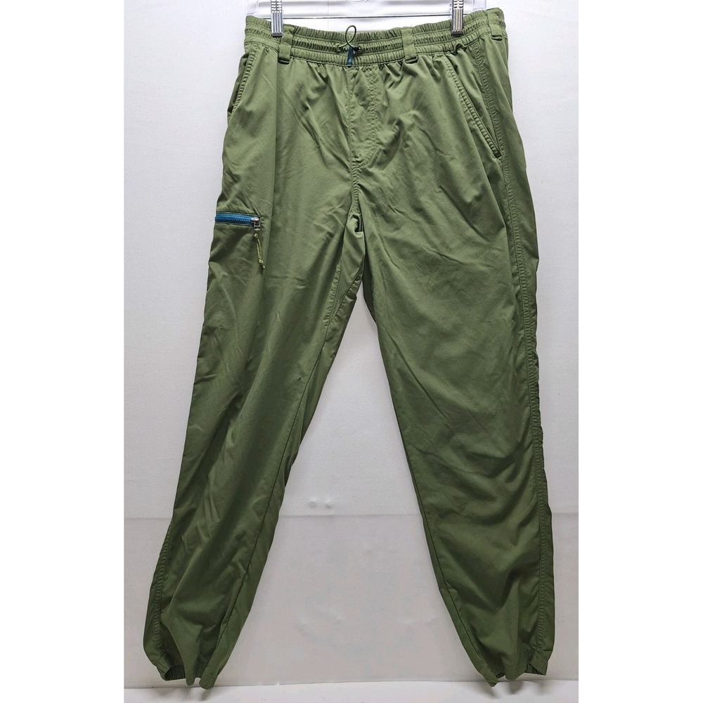 REI Co-op Mens Small Green Hiking Pants Elastic Waist Tapered Jogger Trail Cargo